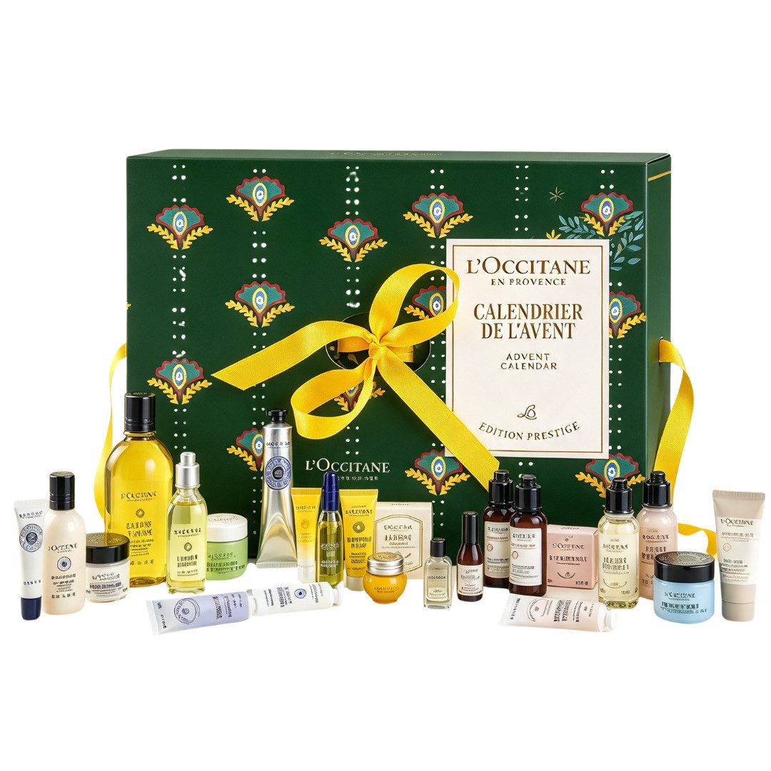 L'OCCITANE Adventskalender 2026 Deluxe Beauty Frauen & Mädchen Kosmetik Weihnachtskalender (Set, 24-tlg), 24 Pflege Produkte Luxus Advent Kalender Damen Frau