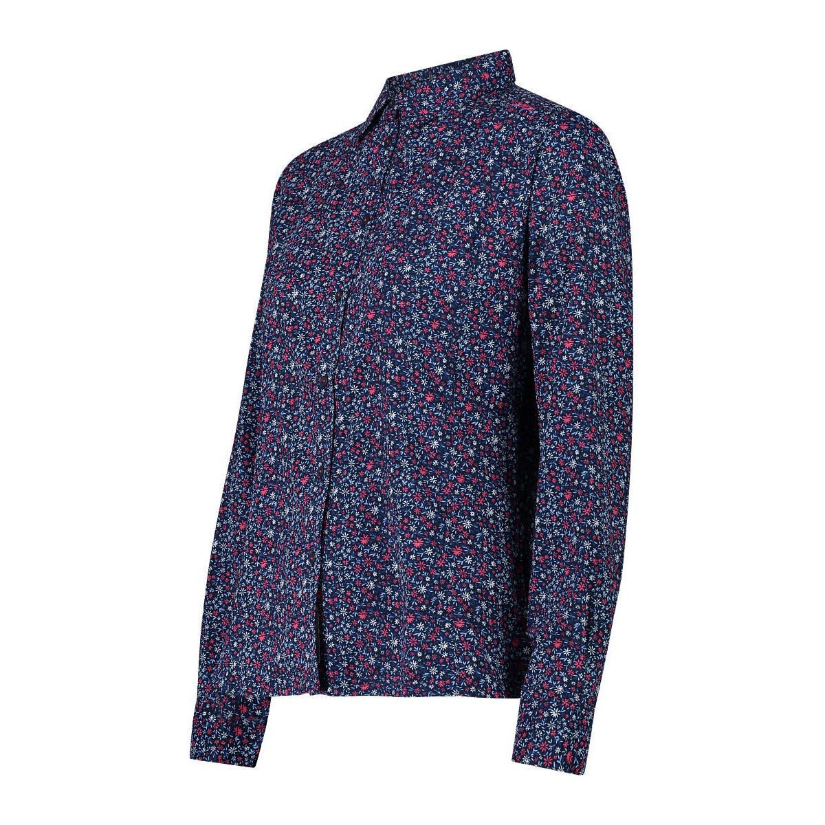 CMP Outdoorbluse Woman Shirt Long Sleeves Funktionale Langarmbluse mit geometrischem Muster, geruchshemmend und