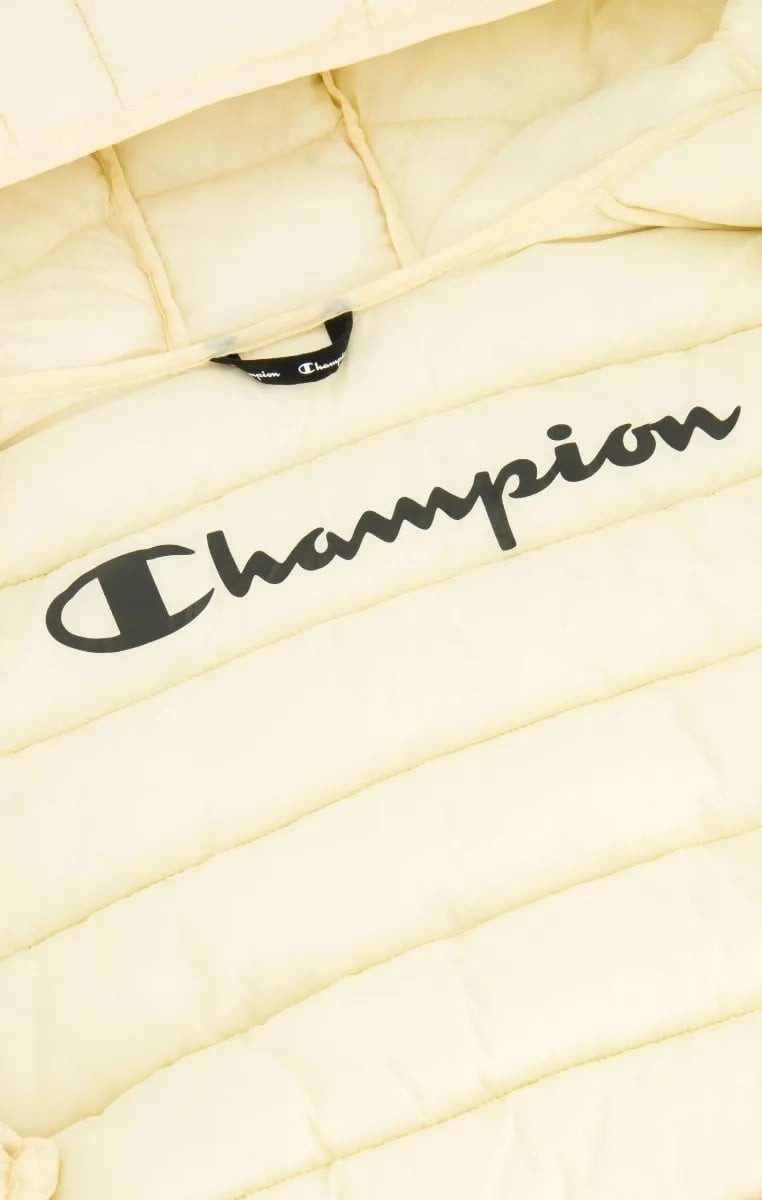 Champion Funktionsjacke Steppjacke Polyfilled - leichte gepolsterte Jacke mit Kapuze - weiss