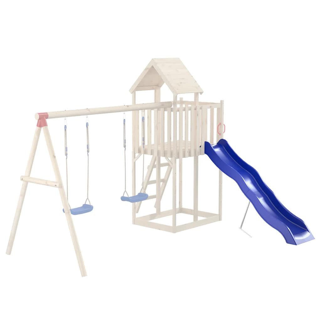 vidaXL Spielturm Kinderrutsche Blau 210x40 cm Polypropylen