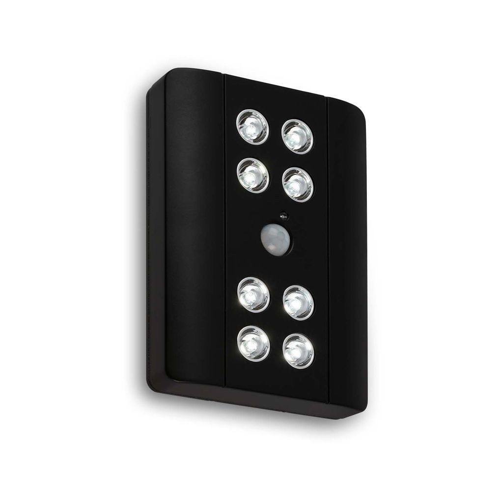Briloner Leuchten LED Unterbauleuchte 2255-085, Leuchtdauer einstellbar, LED fest integriert, 2700K - Extra-Warmweiß, Schranklicht, 11,6x8,25x2,3cm, Schwarz, Küche, Schlafzimmer, Flur