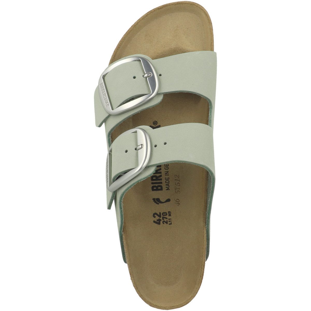 Birkenstock Arizona Big Buckle Nubukleder schmal Damen Sandale Sandaletten, günstig online kaufen