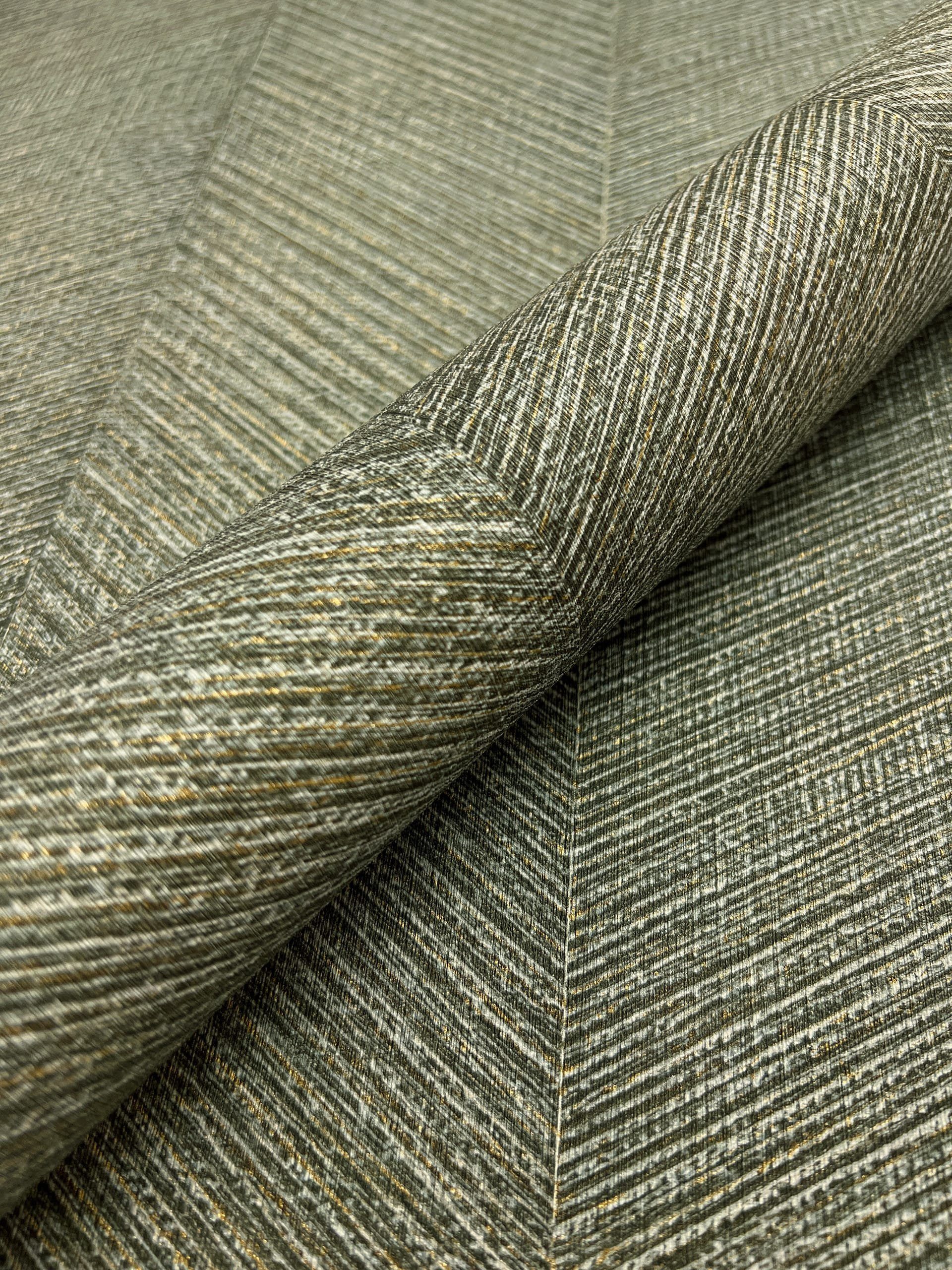 Newroom Vliestapete Kihmo Green Tapete Mustertapete Streifen,Linien,Textil, günstig online kaufen