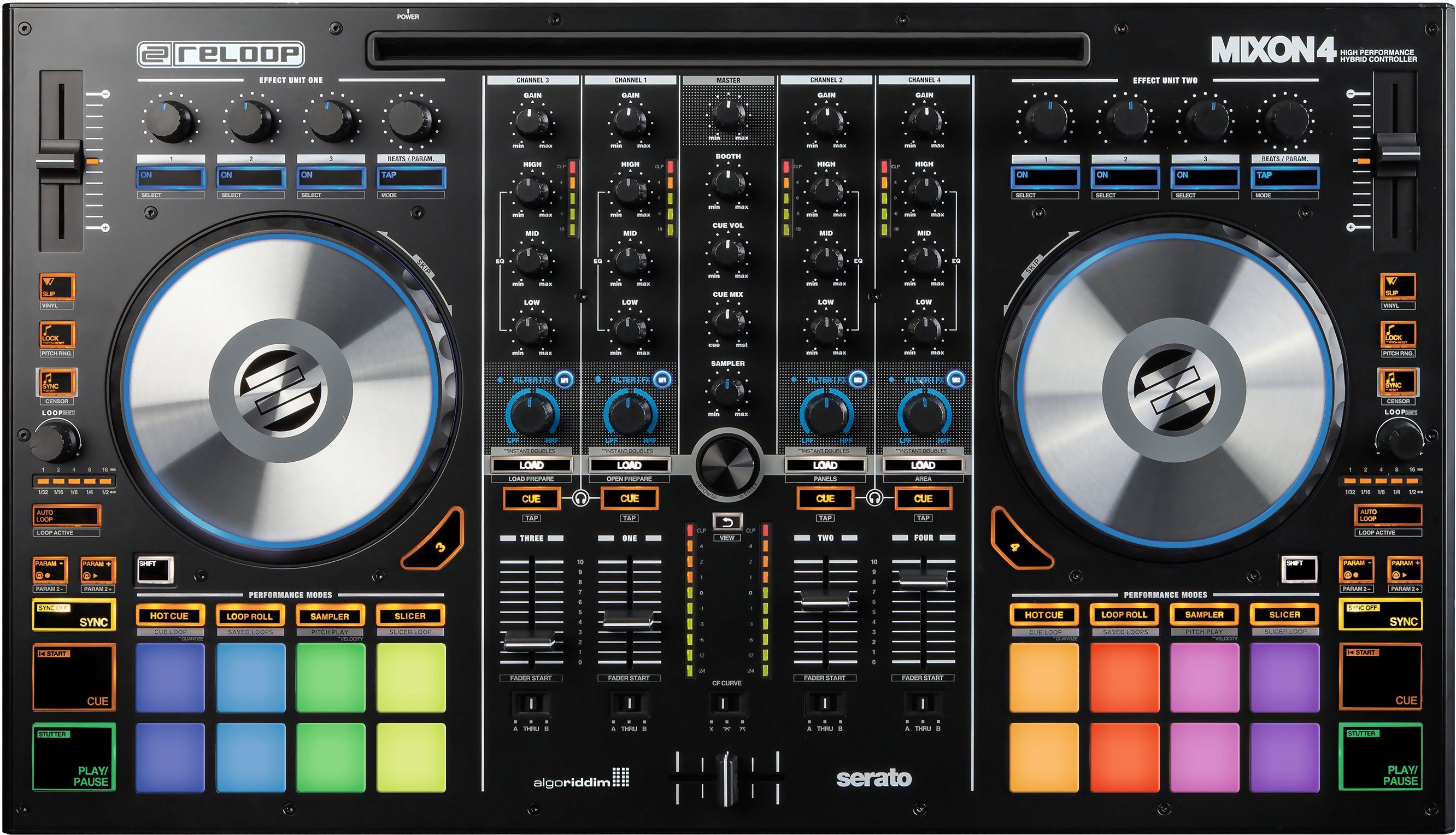 Reloop® DJ Controller »DJController Mixon 4«, robuste Bauweise und