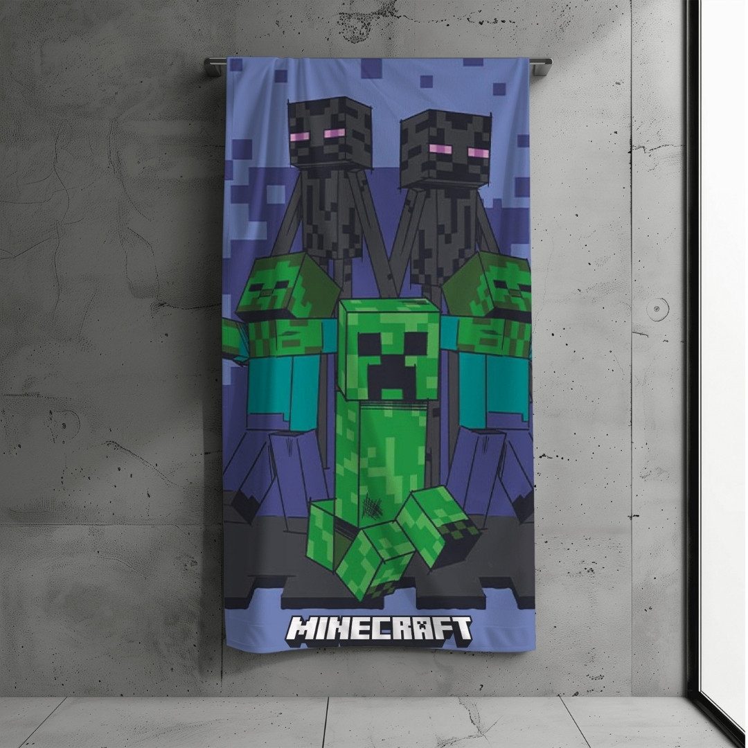 MTOnlinehandel Badetuch Minecraft 70x140 cm, 100% Baumwolle (1-St), Strandt günstig online kaufen