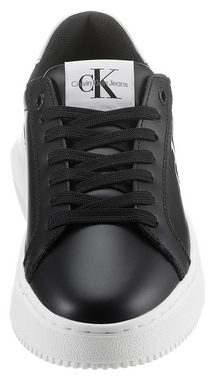 Calvin Klein Jeans CHUNKY CUPSOLE MONO LTH WN Sneaker mit CK-Schriftzug an der Seite, Freizeitschuh, Halbschuh, Schnürschuh