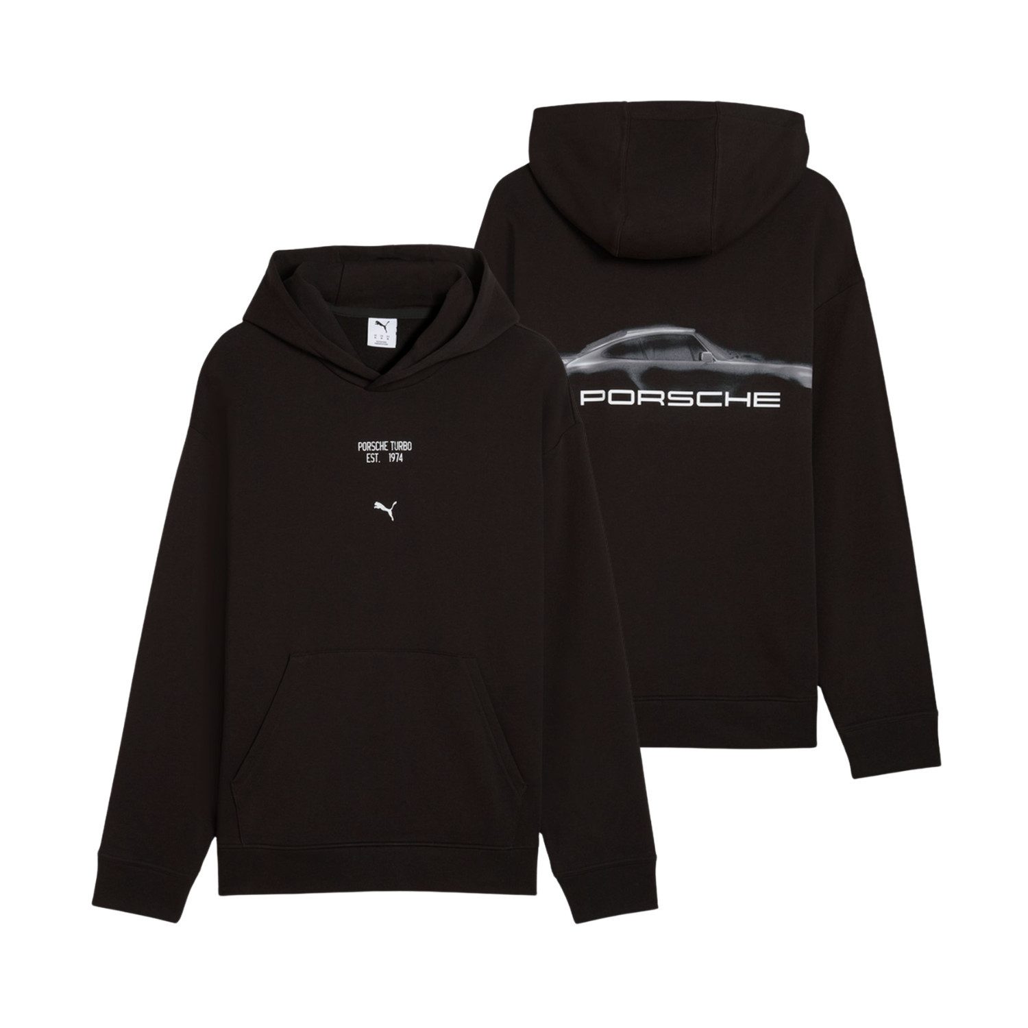 Kapuzenpullover Porsche Hoodie 'Turbo' Puma 2026 - schwarz
