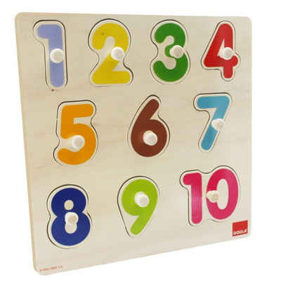 Goula Spiel, Kinderspiel Goula 53074 Zahlen Puzzle 10 Teile Puzzle