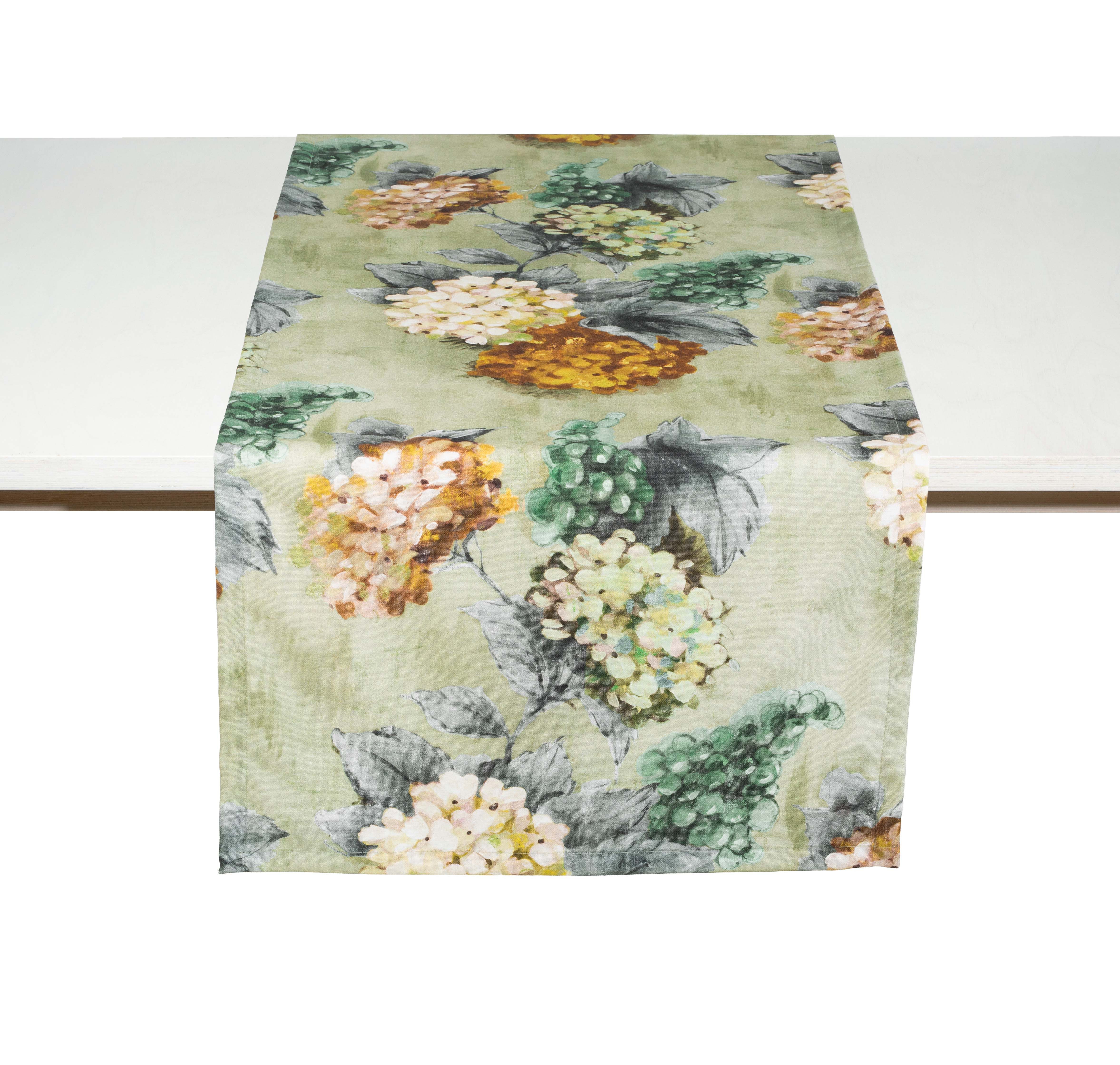 PICHLER Tischläufer Druckdessin floral Tischläufer 1er Set 150 x 50 cm ALLURE Rechteck sa (1-tlg, 1 Stück)