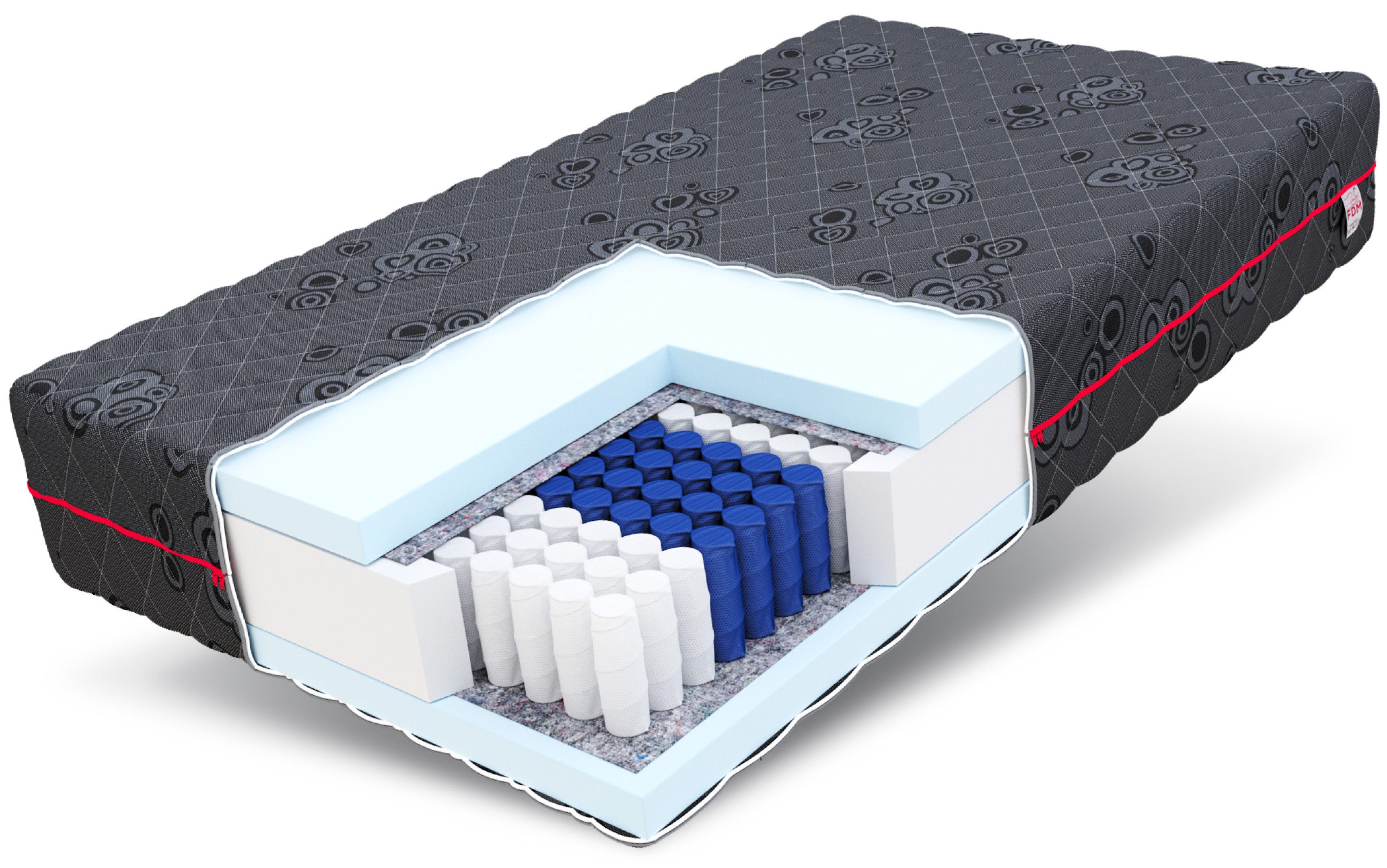 Taschenfederkernmatratze LUNO Matratze H3 90x200, 140x200, 180x200 cm & weitere Größen Premium, FDM, 21 cm hoch, (Allergiker geeignet), BESTSELLER, 7 Zonen