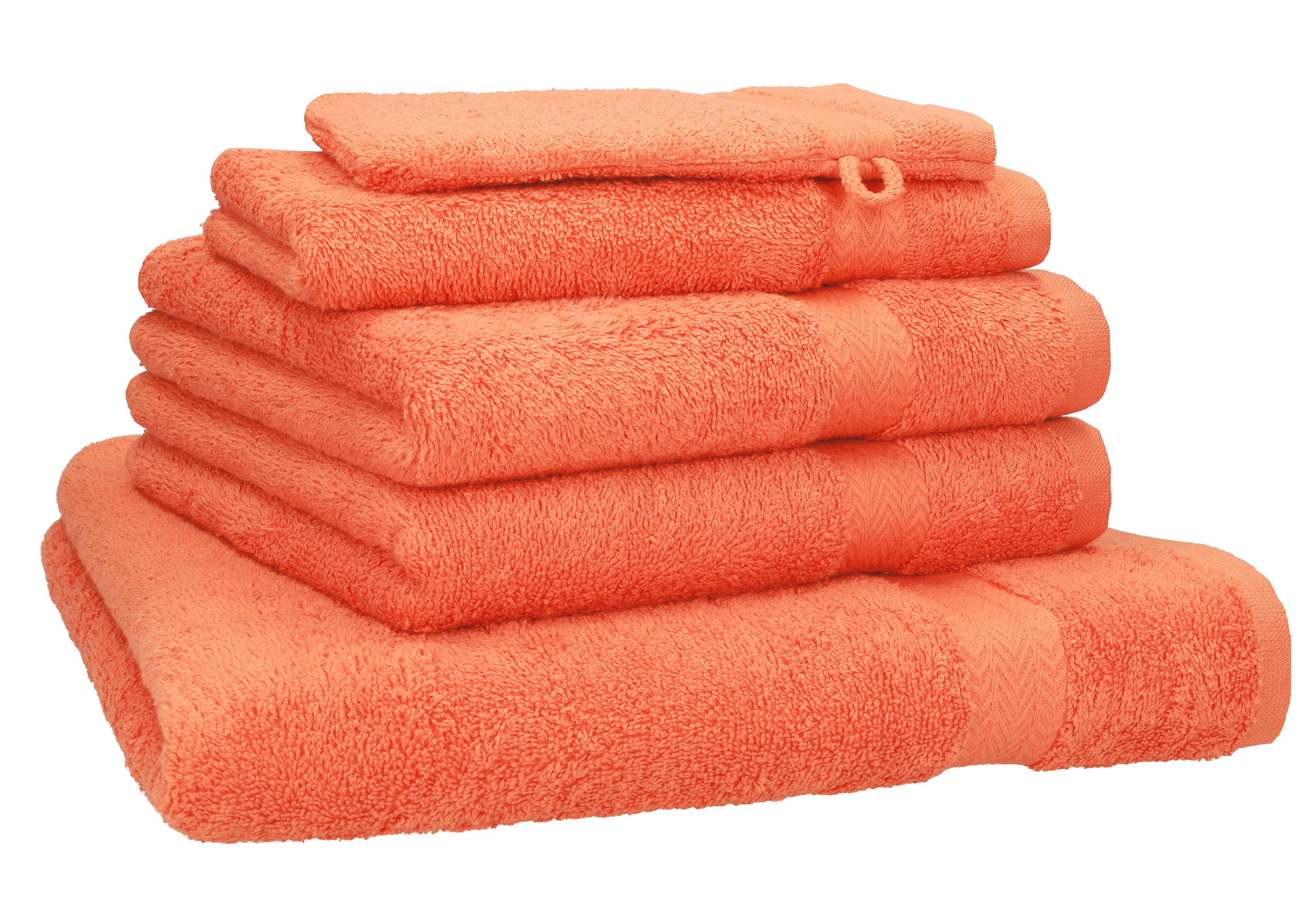 Betz Handtuch Set 5-TLG. Premium 1 Duschtuch 2 Handtücher 1 Gästetuch 1 Waschhandschuh, 100% Baumwolle