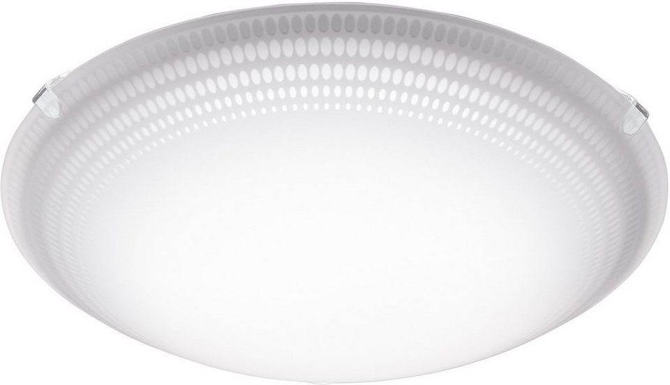 EGLO Deckenleuchte MAGITTA 1, LED fest integriert, Warmweiß, Wandleuchte,  Deckenleuchte aus Stahl, Farbe: Weiß, Lampe, Ø: 25 cm