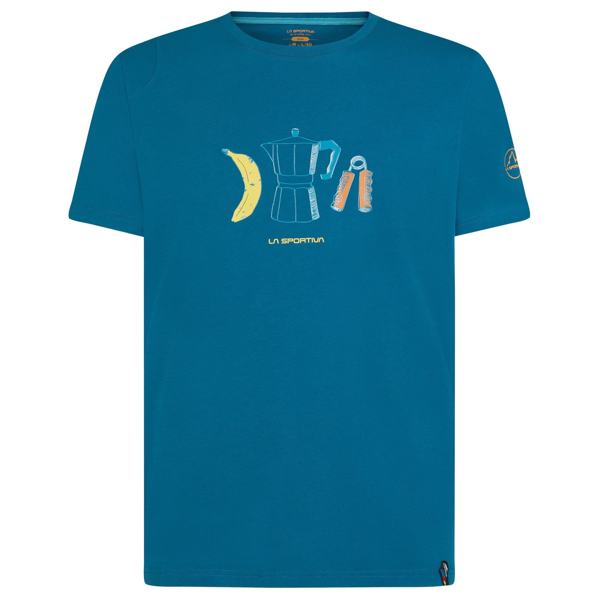 La Sportiva T-Shirt La Sportiva M Breakfast T-shirt Blue Space Herren