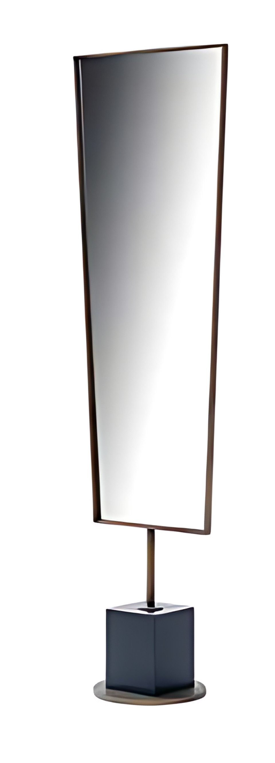 Xlmoebel Standspiegel Eleganter Standspiegel in Schwarz mit stabilem Metallrahmen (1-St), Made in Europa