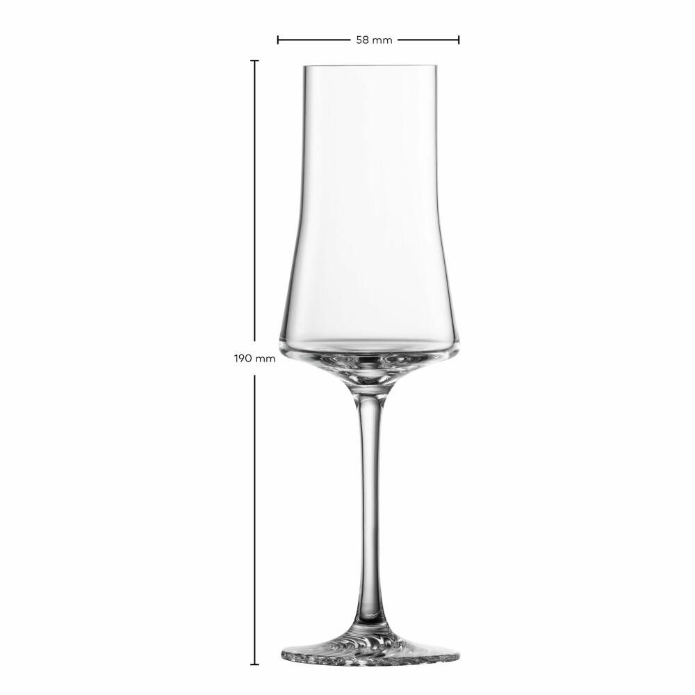 Zwiesel Glas Grappaglas Grappaglas Echo 4er Set, 147 ml, 4-tlg., Kristallglas