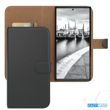 EAZY CASE Handyhülle Uni Bookstyle für Samsung Galaxy S23 Ultra 6,8 Zoll, Schutzhülle mit Standfunktion Kartenfach Handytasche aufklappbar Etui