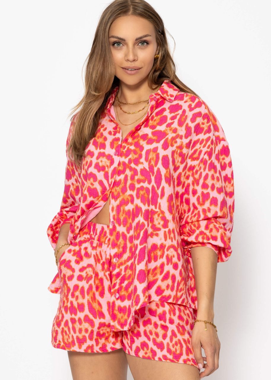 SASSYCLASSY Longbluse Oversize Musselin Bluse Damen günstig online kaufen