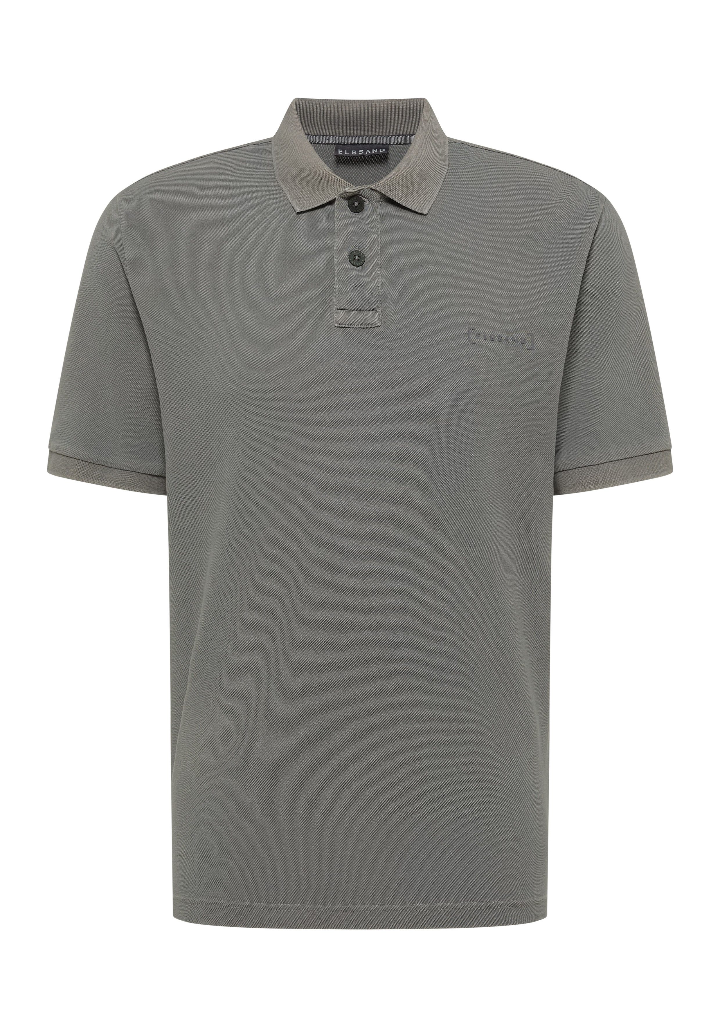 Elbsand Poloshirt Len Herren Gerippter Flachstrickkragen, günstig online kaufen