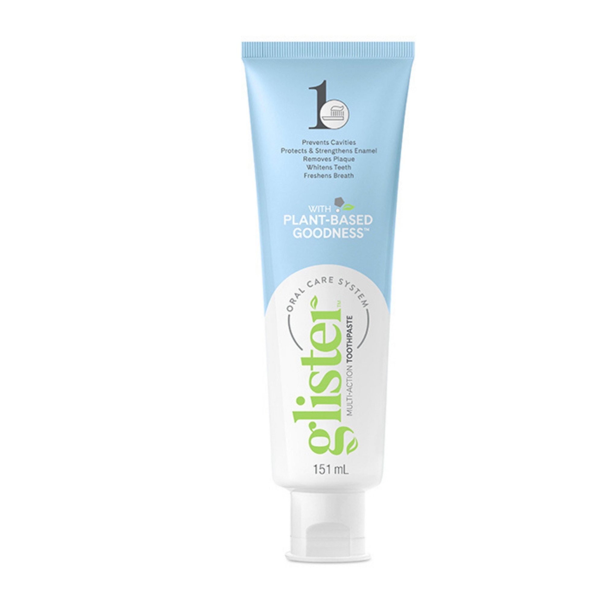 Zahnpasta,GLISTER Fluorid-Zahncreme mit Mehrfachwirkung- 150 ml / 200g