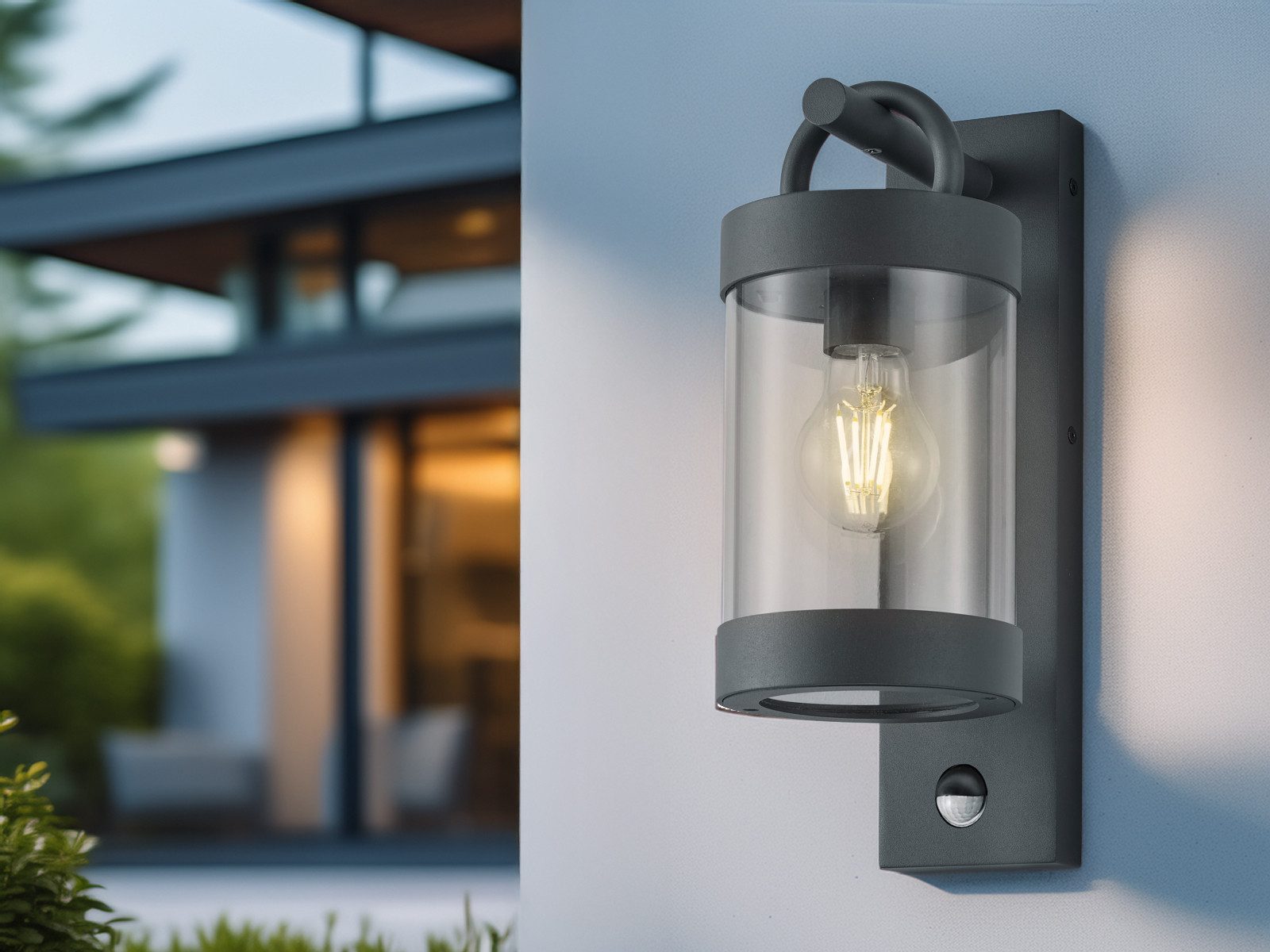 TRIO Leuchten LED Außen-Wandleuchte, Bewegungsmelder, LED wechselbar, Warmw günstig online kaufen