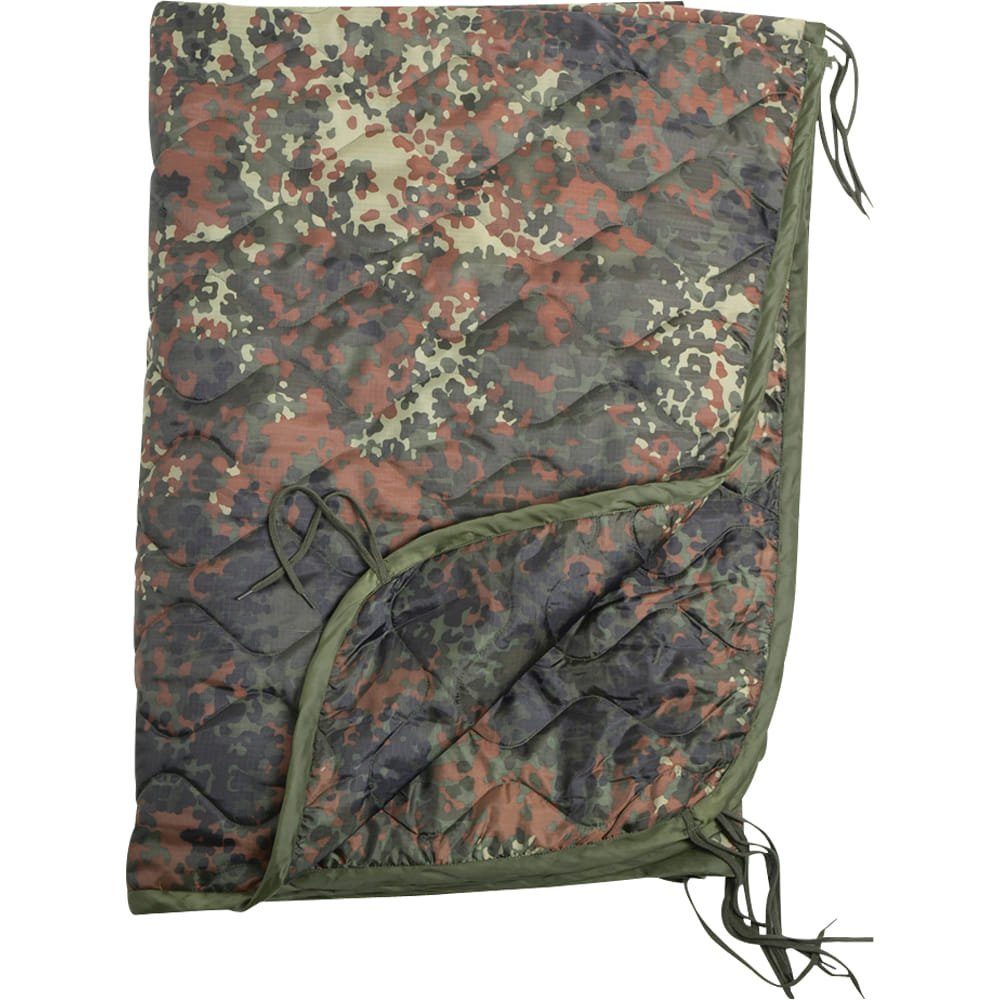 Outdoordecke Militär Poncho Steppdecke, Flecktarn Mil-Tec, Wasserabweisend Liner