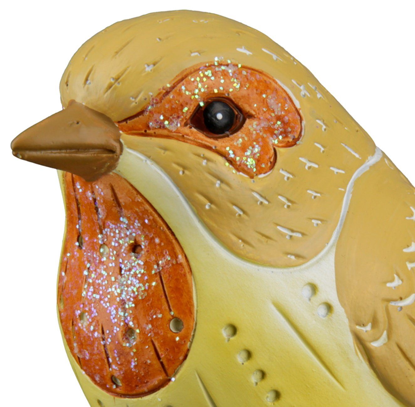 Dekofigur 13x6x10 cm Deko-Vogel stehend Frühlingsdekoration dekojohnson