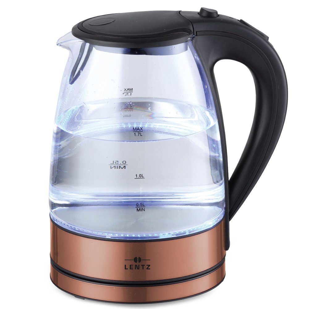 Wasserkocher 1,7 Liter LED-Glas-Wasserkocher
