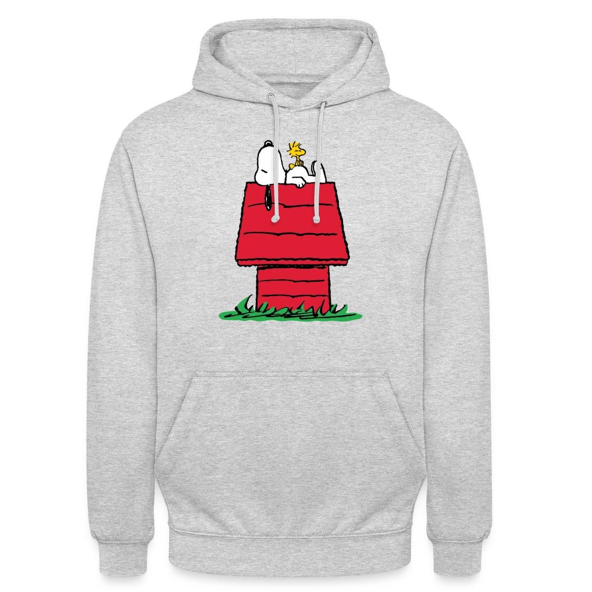 Spreadshirt Hoodie Peanuts Snoopy Und Die Hundehütte Unisex Hoodie (1-tlg)