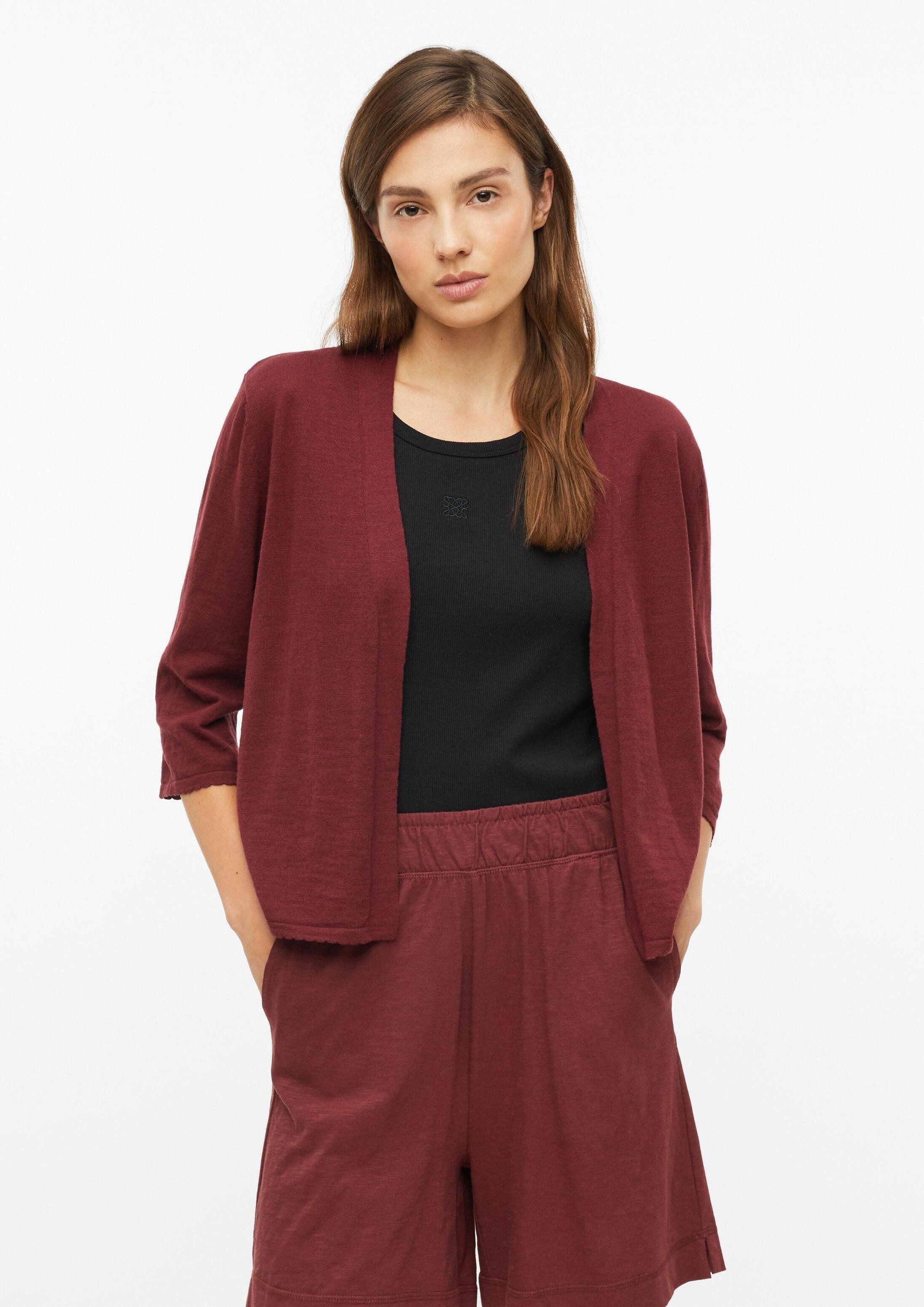 s.Oliver Cardigan Strickjacke Strickjacke mit Zierkante