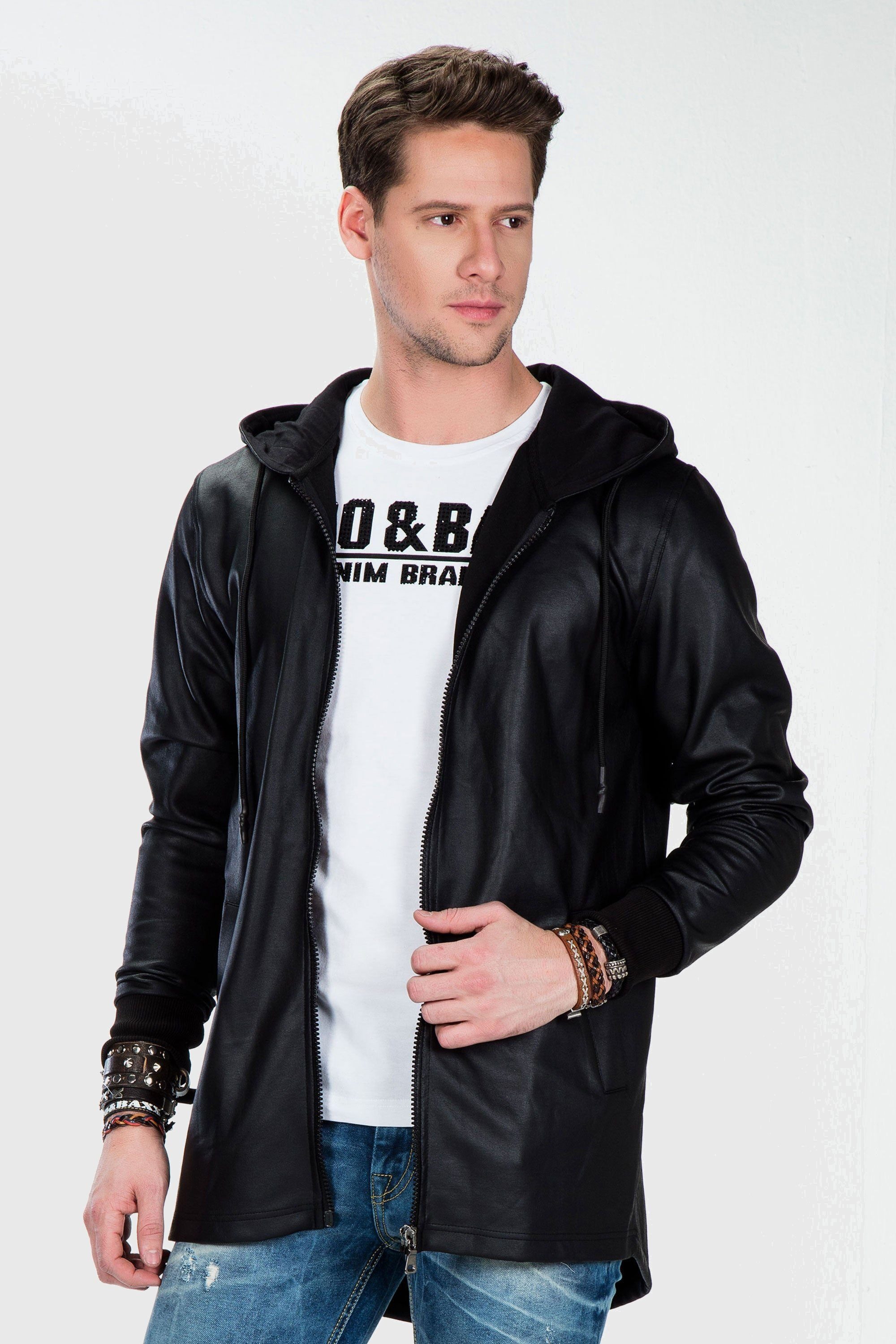 Cipo & Baxx Allwetterjacke Jacke im unifarbenen Look günstig online kaufen