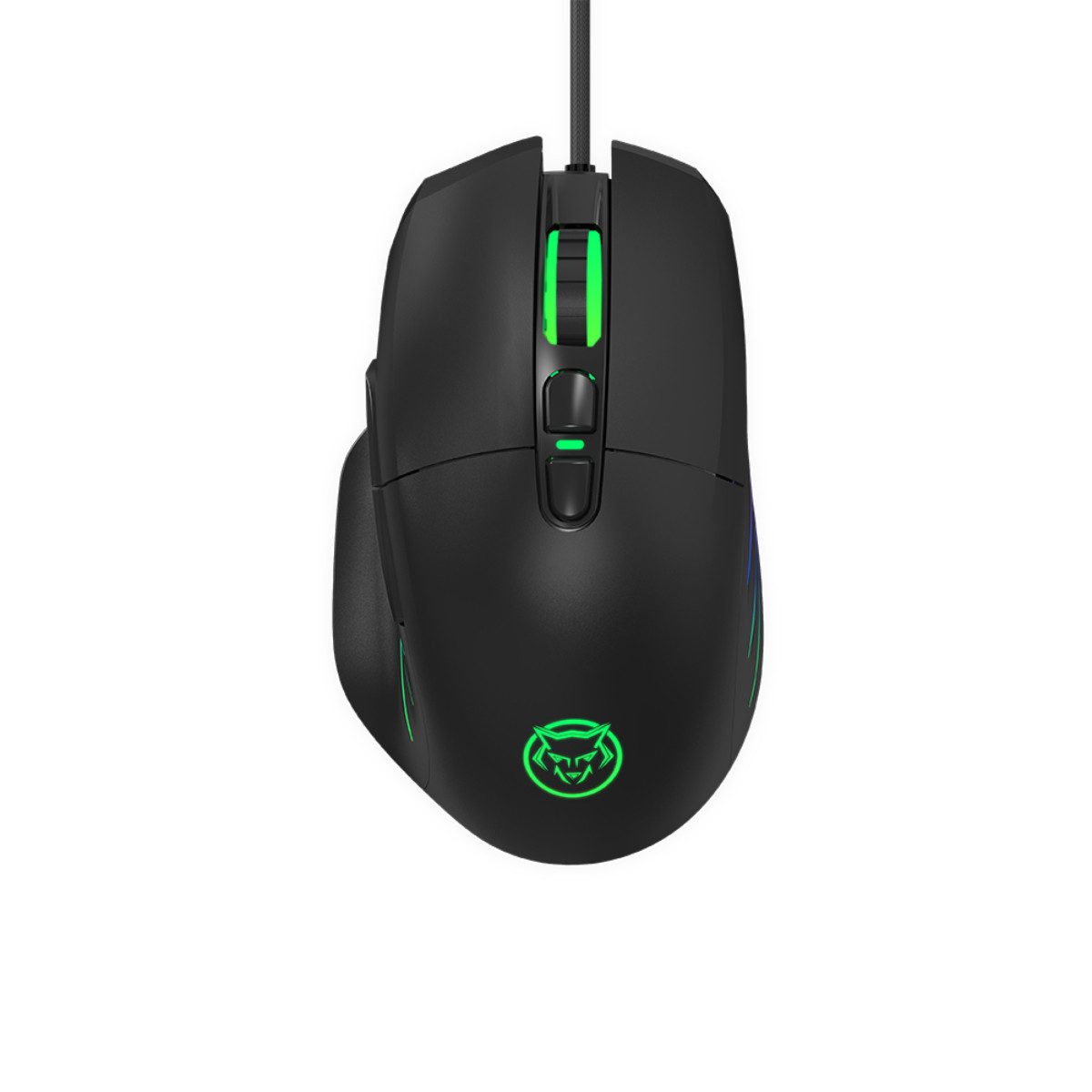 Qware Gaming Maus kabelgebunden mit RGB Beleuchtung Gaming-Maus