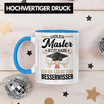 Trendation Tasse Trendation - Master Abschluss Geschenk Tasse Bestanden Studium Prüfung Graduation - Lizenz zum Besserwissser