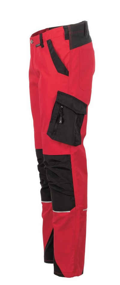 Planam Arbeitshose Herren Bundhose Norit rot/schwarz Größe 52 (1-tlg)