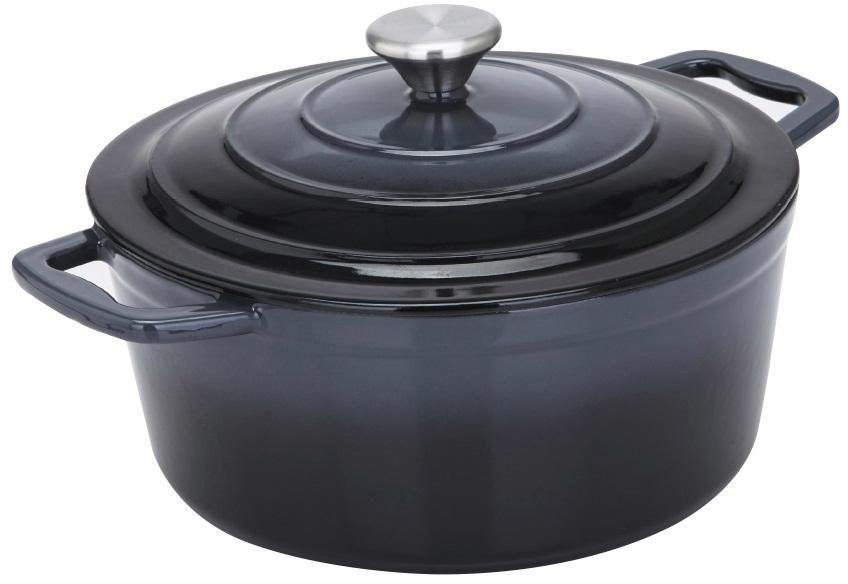 CS Koch-Systeme Topf-Set Xanten, Gusseisen (Set, 7-tlg., je 1 Fleischtopf Ø 15/26 cm, 1 Bratentopf Ø 23 cm, 1 Pfanne Ø 28 cm), Induktion