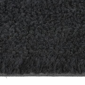 Fußmatte Fußmatte Schwarz 65x100 cm Kokosfaser Getuftet, vidaXL, Rechteckig