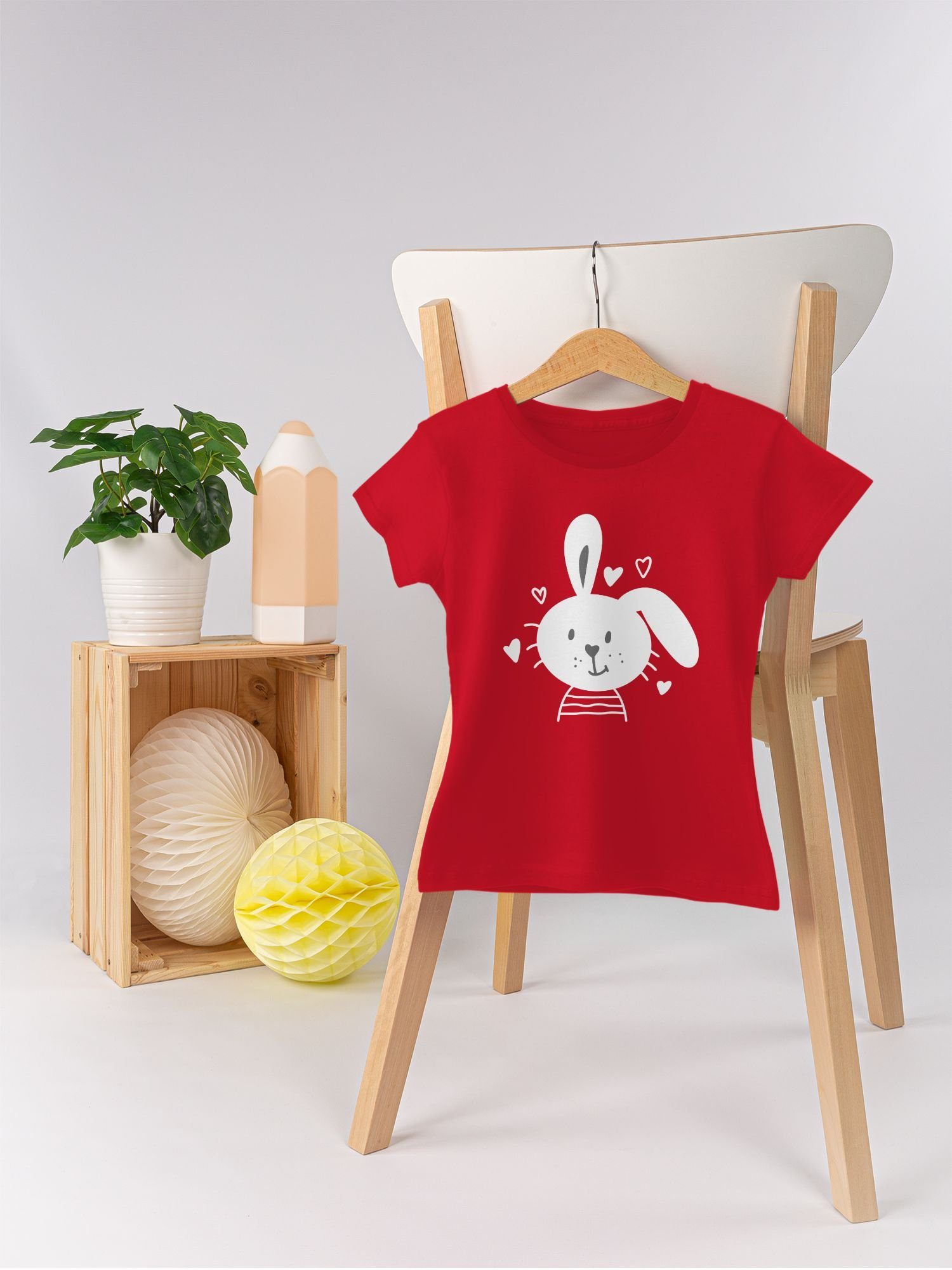 Geschenk 2 Osterhase Schlappohr Shirtracer Rot Hasen Ostern T-Shirt -