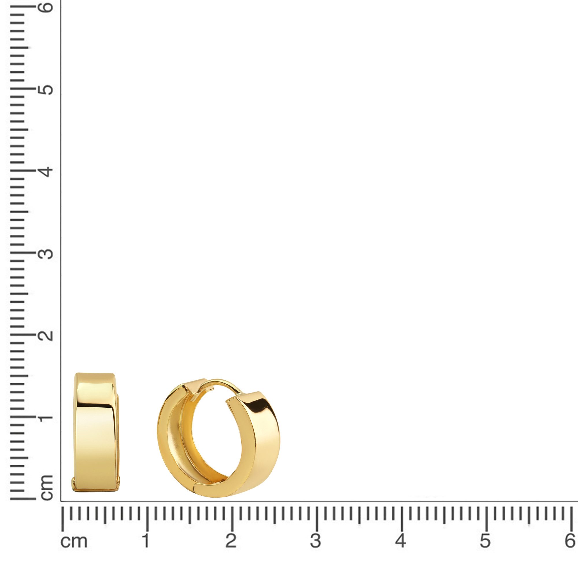 Fascination by Ellen K. Paar Creolen 333 Gelbgold 17mm Durchmesser günstig online kaufen