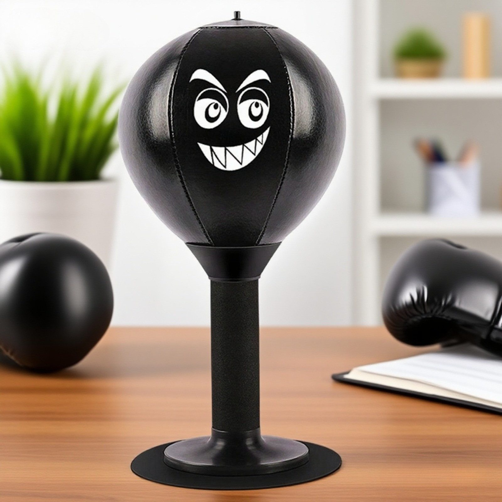 REDOM Punchingball Tischboxsack Aufblasbarer Speedball Boxball Box-Reflexball (Koordinationsball Schlagball Stressball für Kinder und Erwachsene, 1-tlg., mit Handpumpe und superstarkem Saugnapf), Hand-Auge-Koordination Fitness für Kinder und Erwachsene