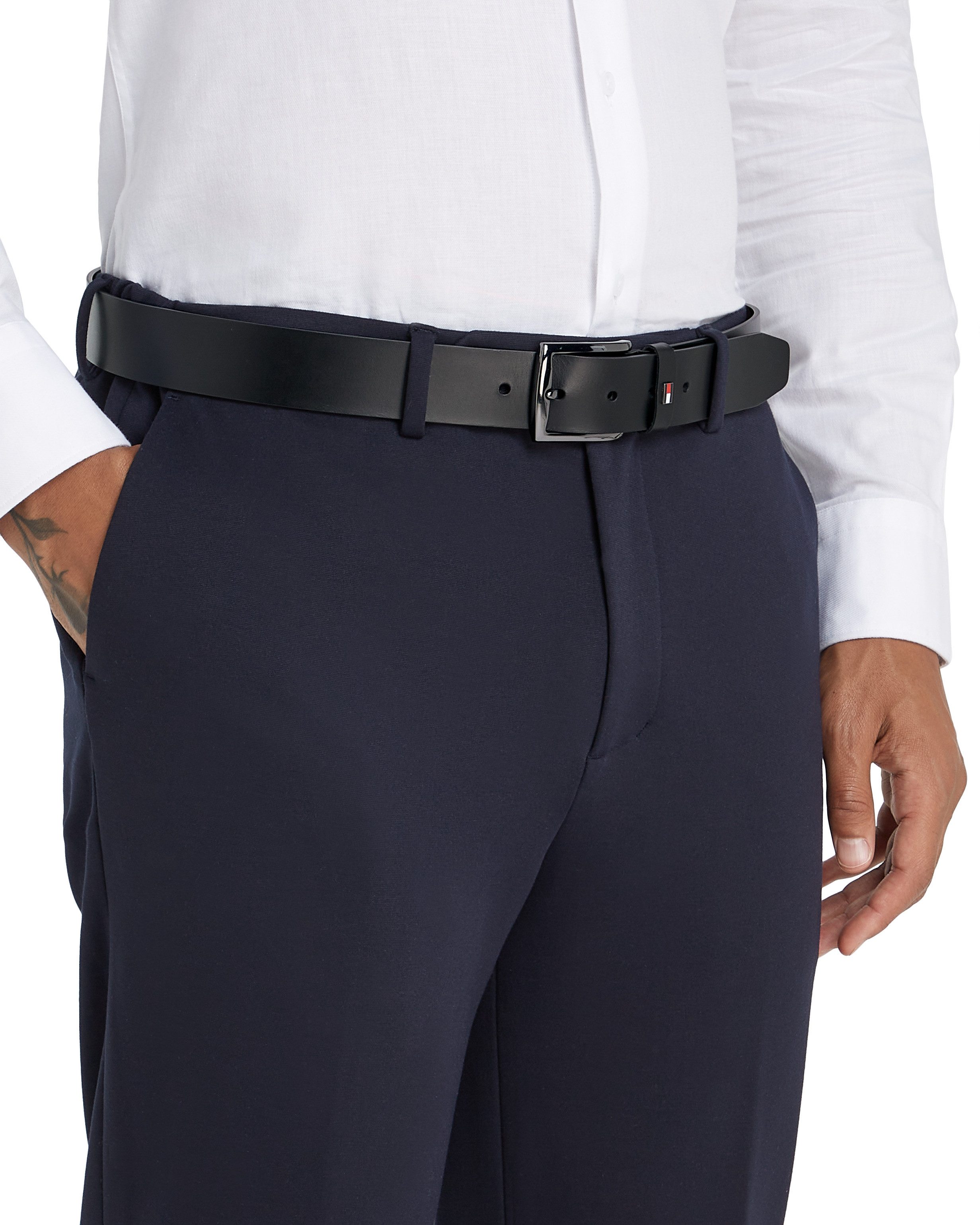 Tommy Hilfiger Ledergürtel DENTON ADJ EXT 3,5cm breit Größenverstellbar günstig online kaufen