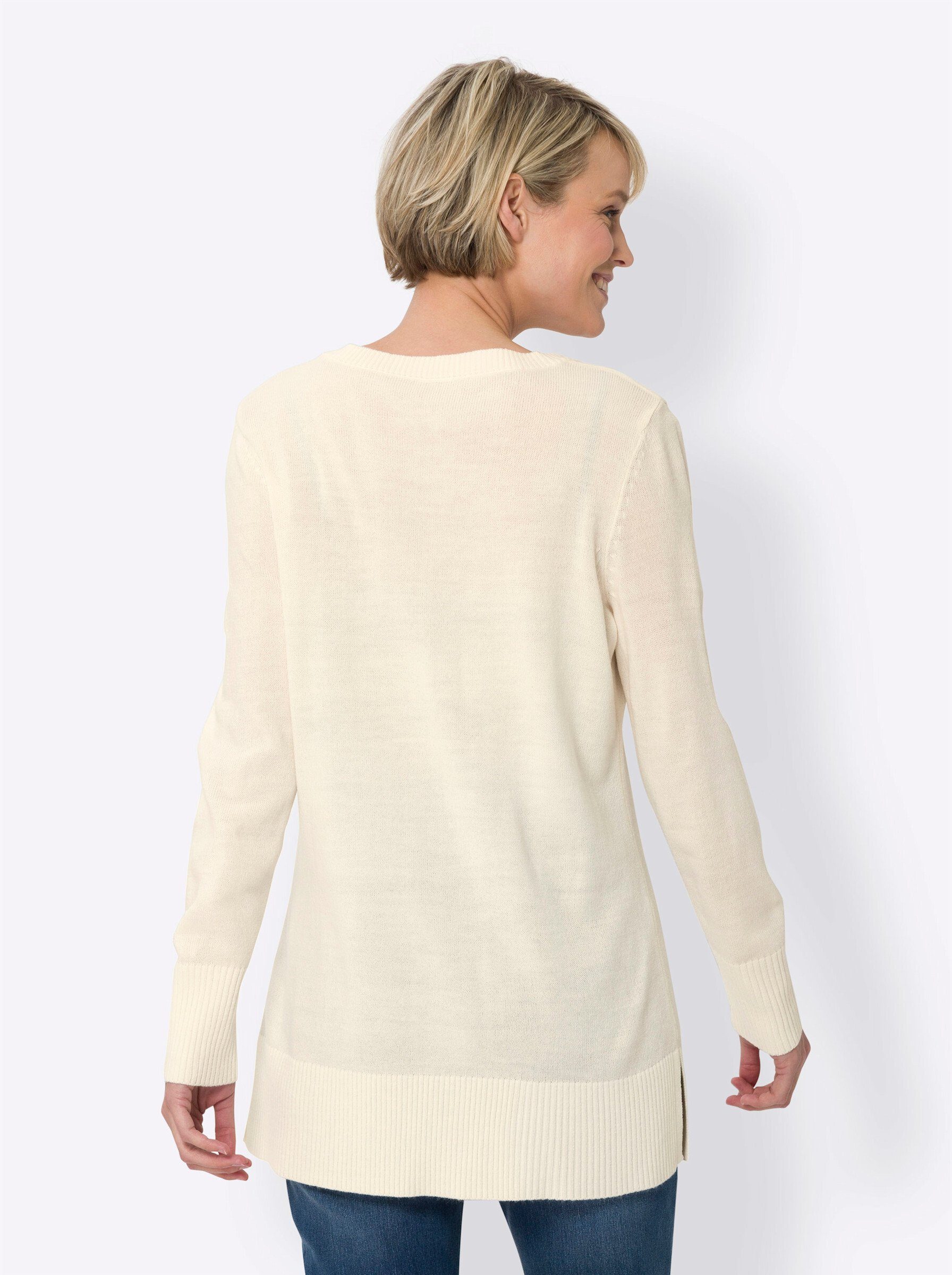 an! Sieh Strickpullover champagner