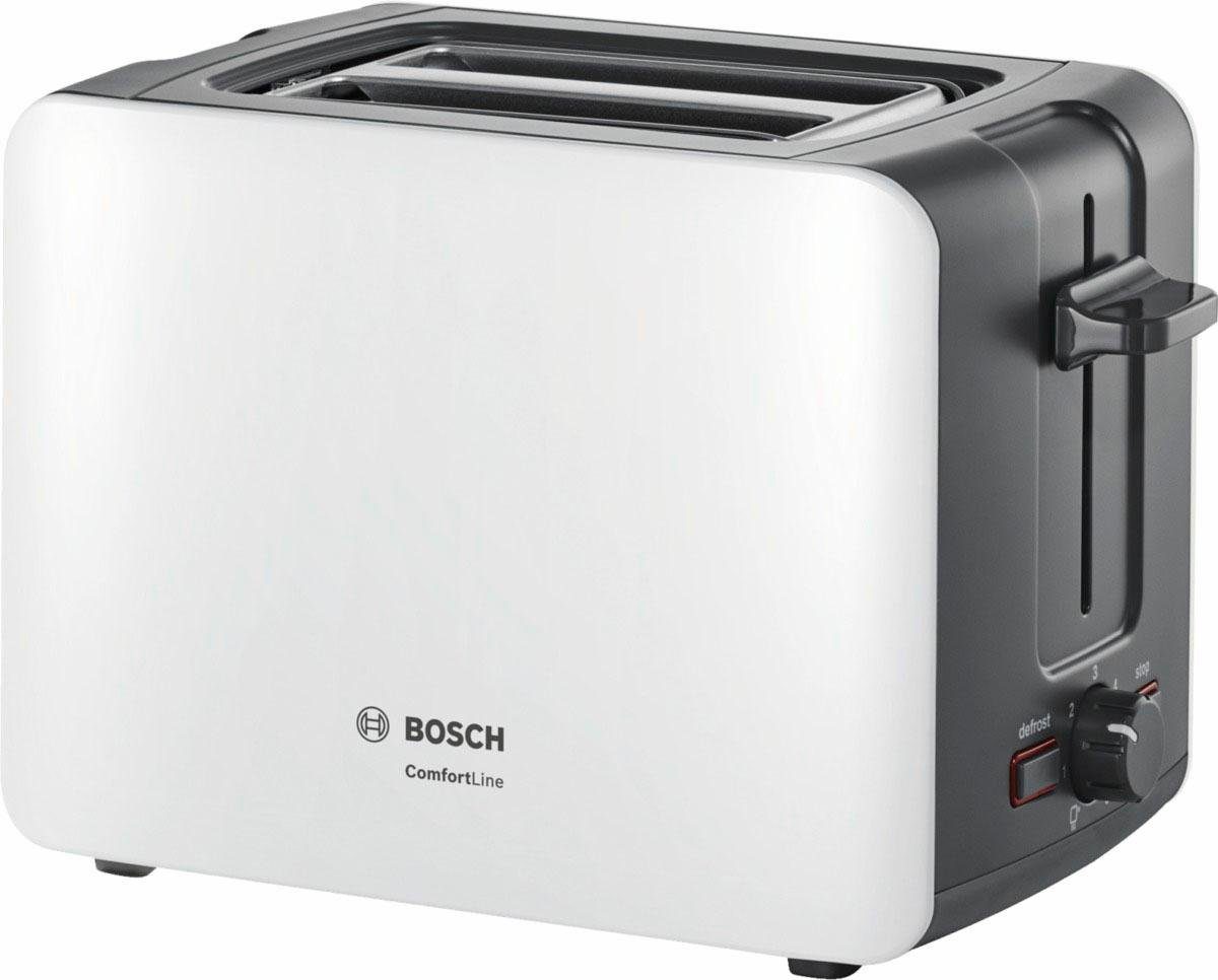 Image of BOSCH Toaster ComfortLine TAT6A111, 2 kurze Schlitze, 915 W