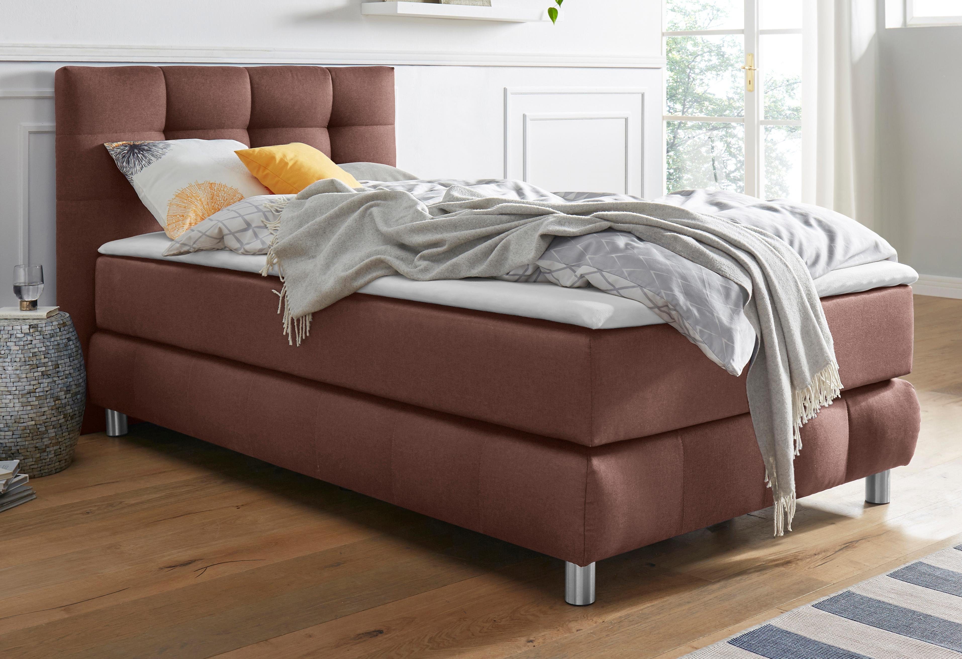 andas Boxspringbett "Salo" incl. Topper, 6 Breiten, 2 Härtegrade, TFK auch günstig online kaufen