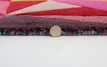 Wollteppich Falmouth, FLAIR RUGS, rechteckig, Höhe: 10 mm, 100% Wolle, aus Naturfaser, bunt, modern