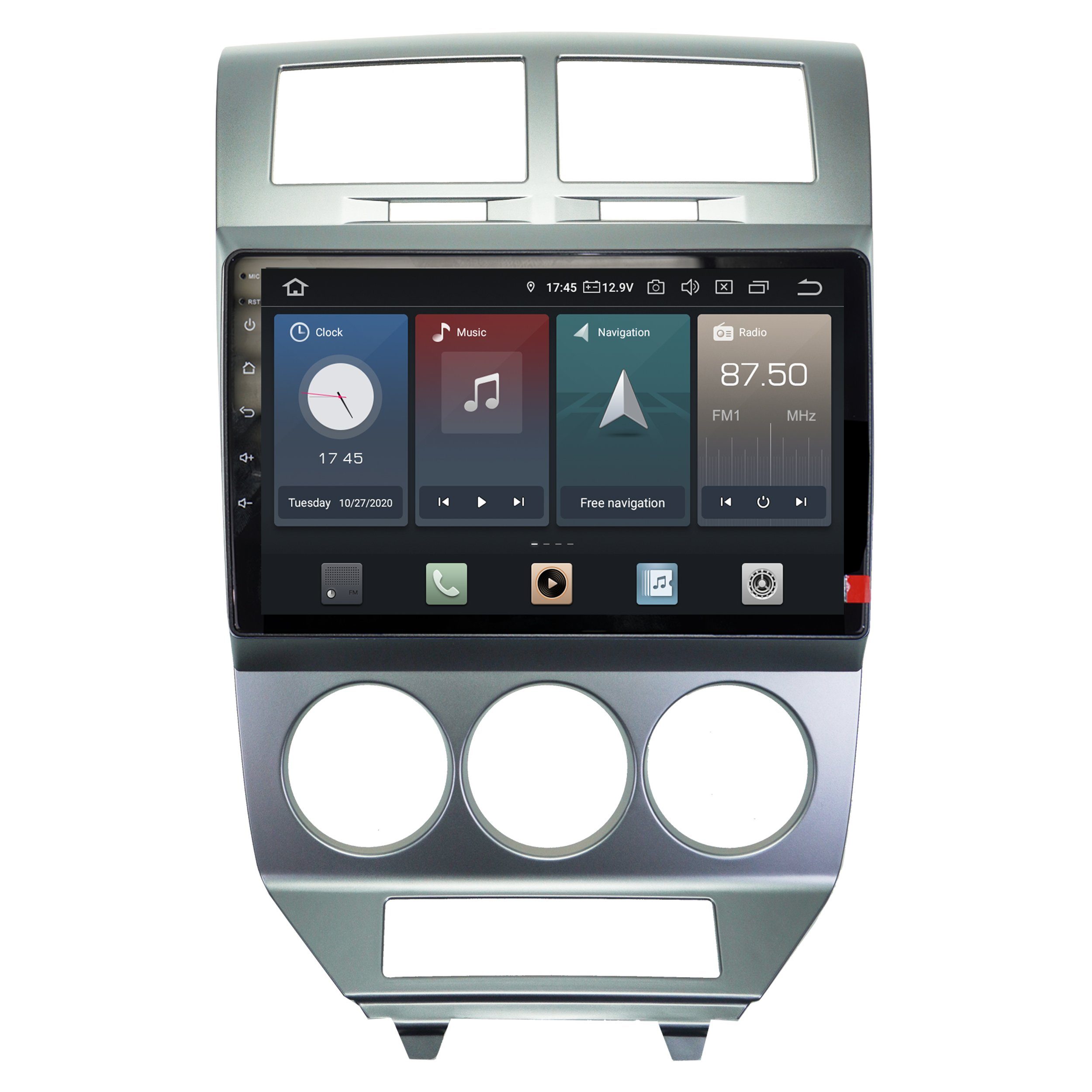 TAFFIO Für Dodge Caliber 10" Touchscreen Android Autoradio GPS CarPlay Einbau-Navigationsgerät