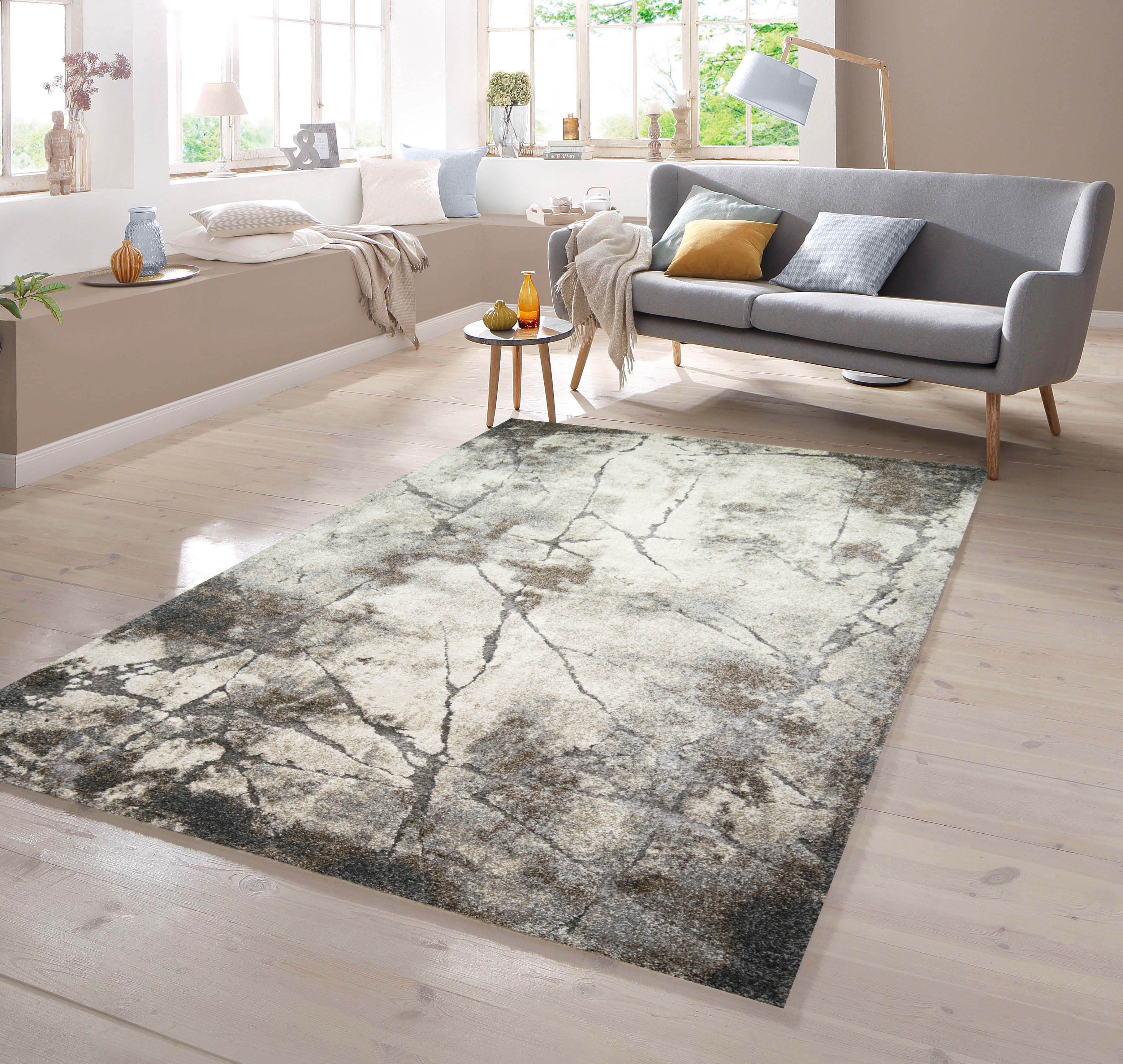 TeppichHome24 Teppich Teppich abstrakt Naturt, rechteckig günstig online kaufen