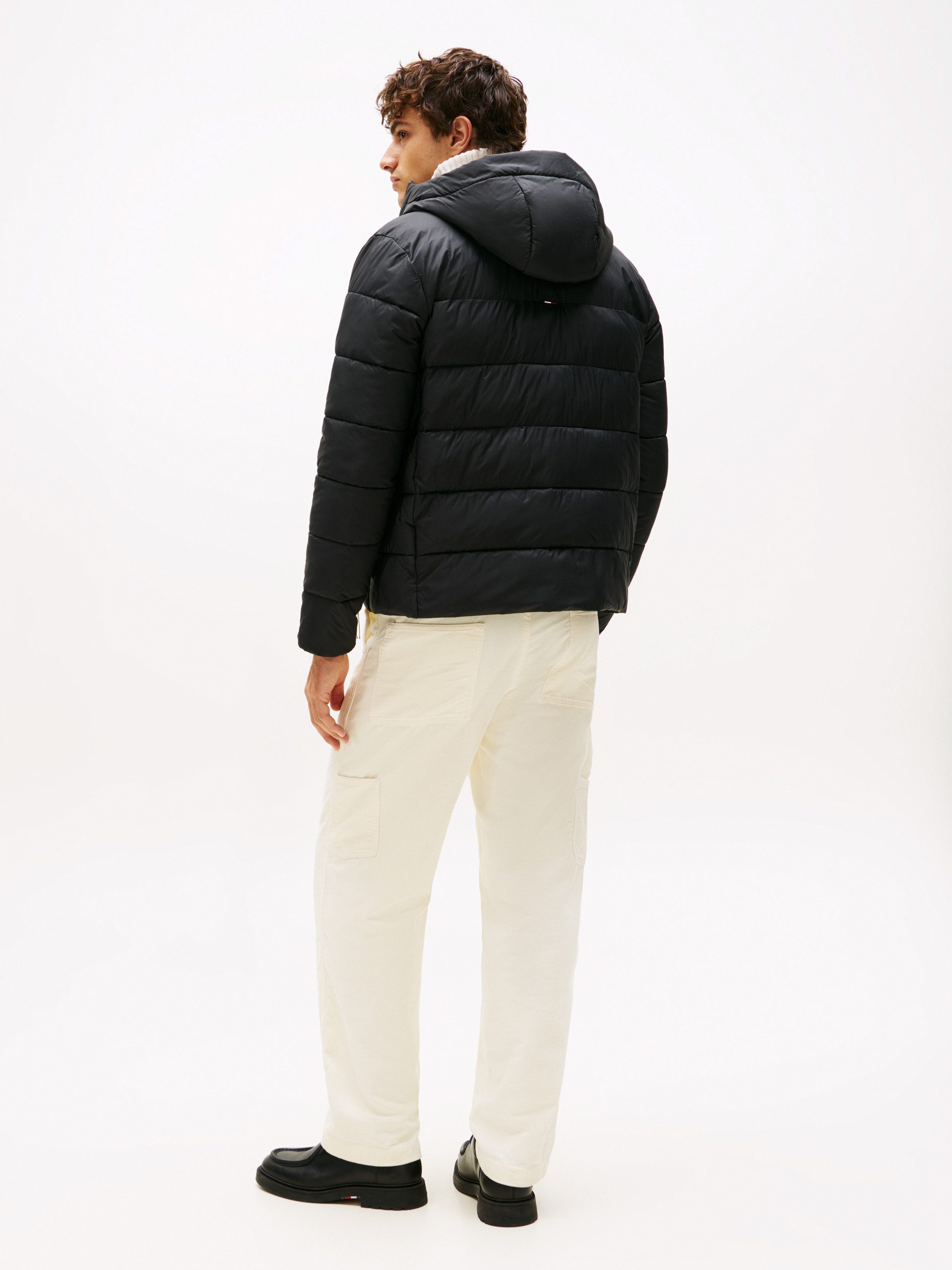 Tommy Hilfiger Steppjacke MID WEIGHT HOODED JACKET Winterjacke, Übergangsjacke