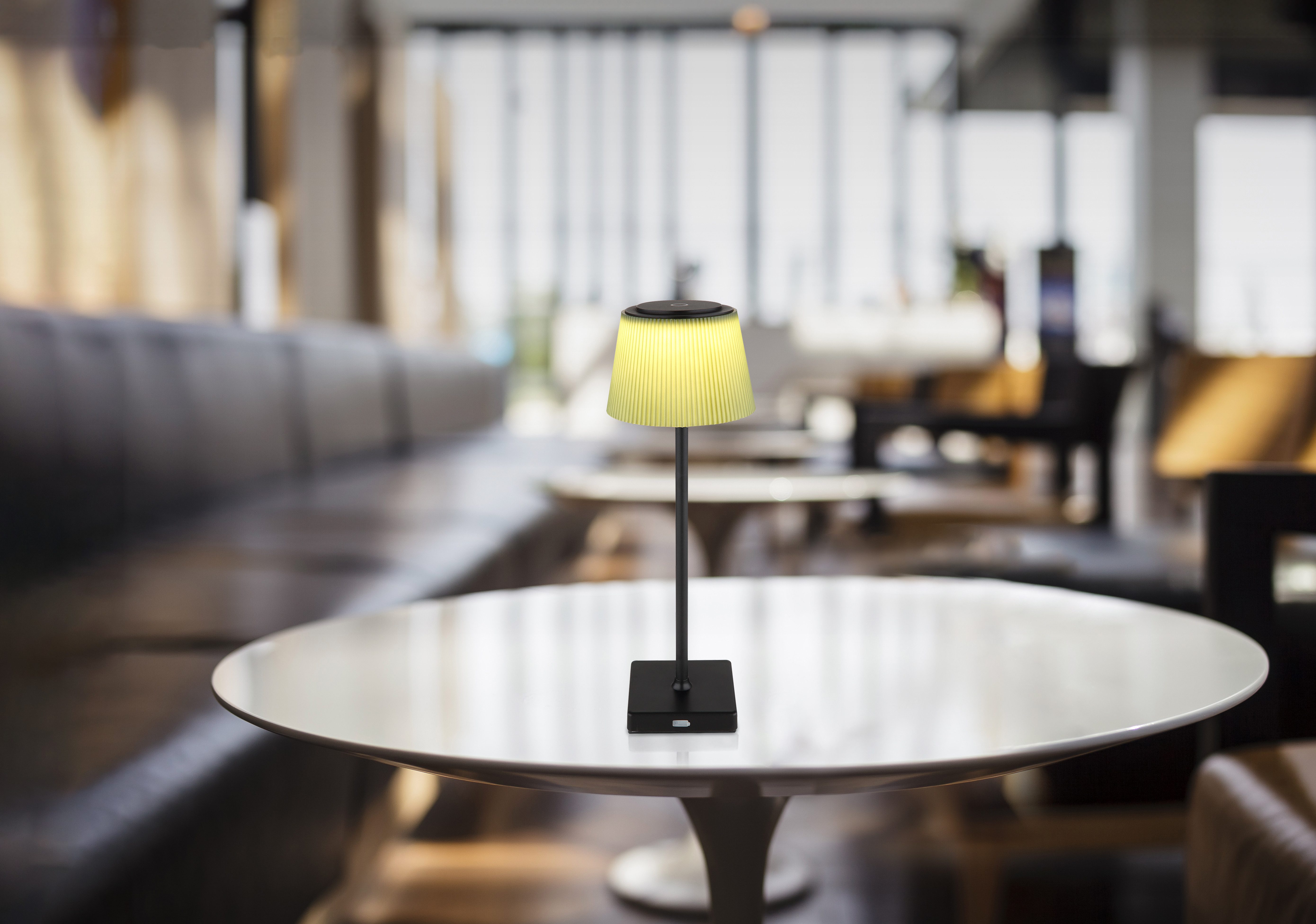 GLOBO LIGHTING LED Tischleuchte GREGOIR, Dimmfunktion, Memoryfunktion, mehrere Helligkeitsstufen, LED fest integriert, Tischlampe/Akku/IP44/Touch Ein/Aus/Touchdimmer/schwarz