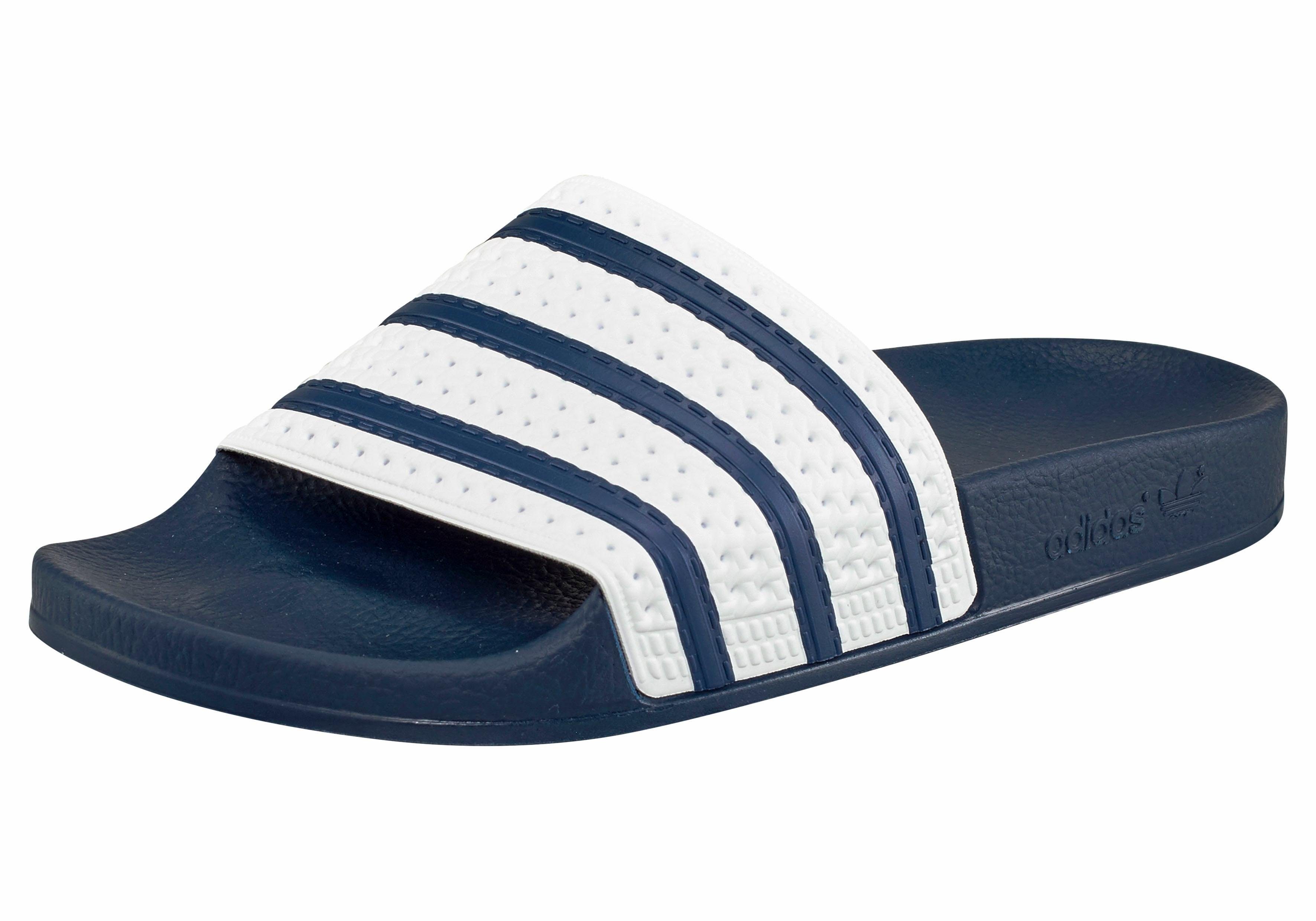 Herren Adidas Sandalen | Adidas Adilette Badeschuhe blau weiß Herren Adidas Sandalen | Adidas Adilette Badeschuhe blau weiß