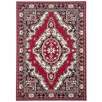Orientteppich Orient Teppich Trendline Rot Keshan, Pergamon, Rechteckig, Höhe: 8 mm