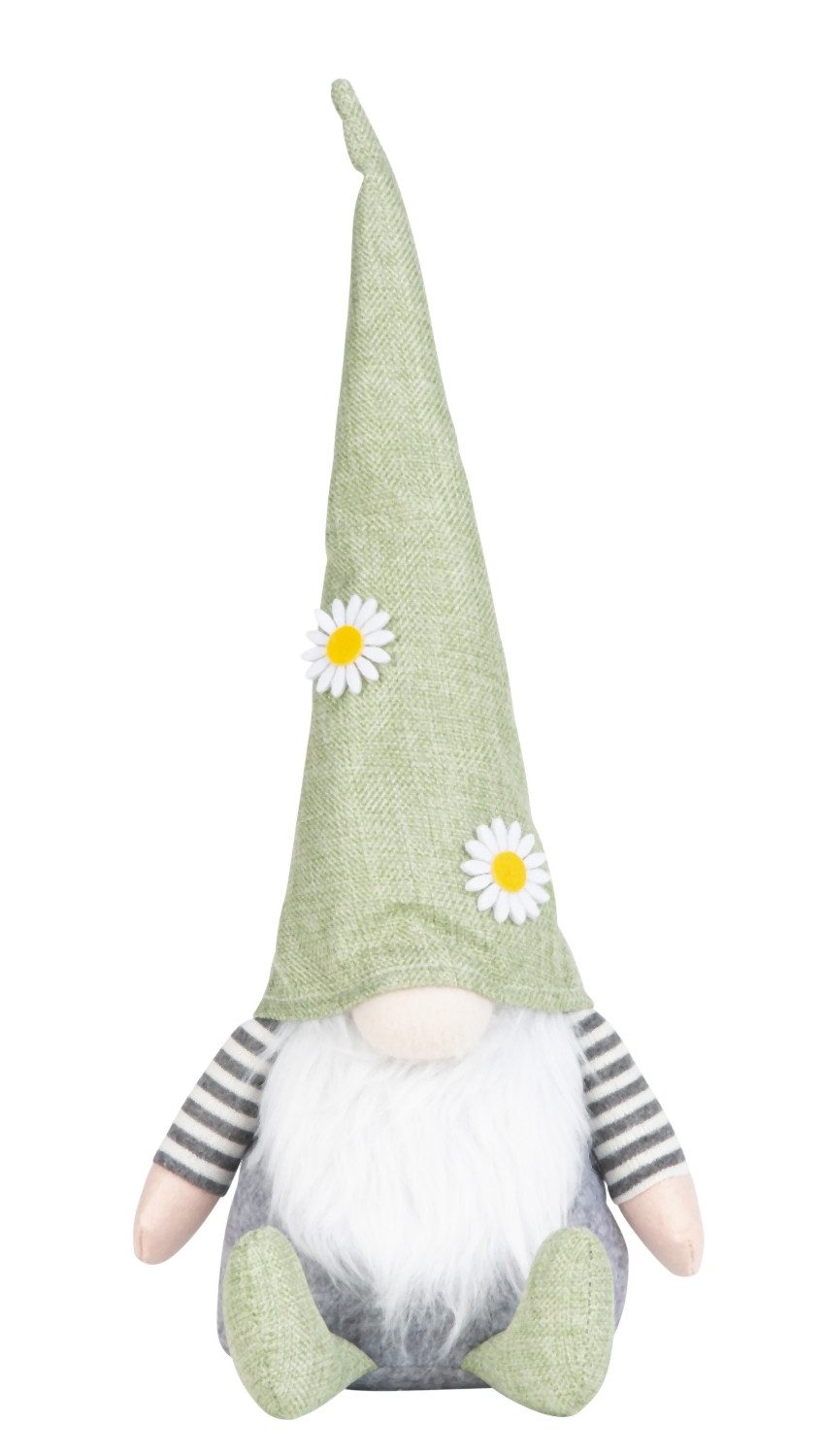 Mel-O-Design Wichtel Frühling Sommer Zwerg Gnom mit Blumenmütze (Frühlingsdeko, Sommerdeko Herbstdeko Wichtel), mit süßer Knubbelnase und niedlichem Bart